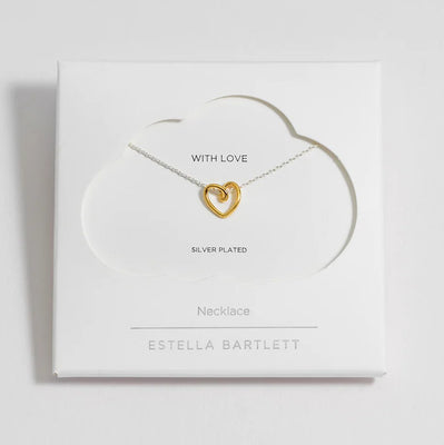 Estella Bartlett Doodle Heart Necklace