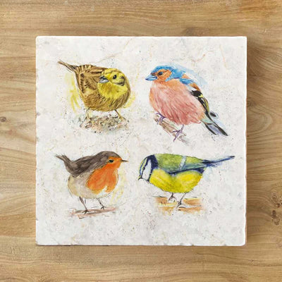 The Usual Suspects Natural Stone Marble Coaster